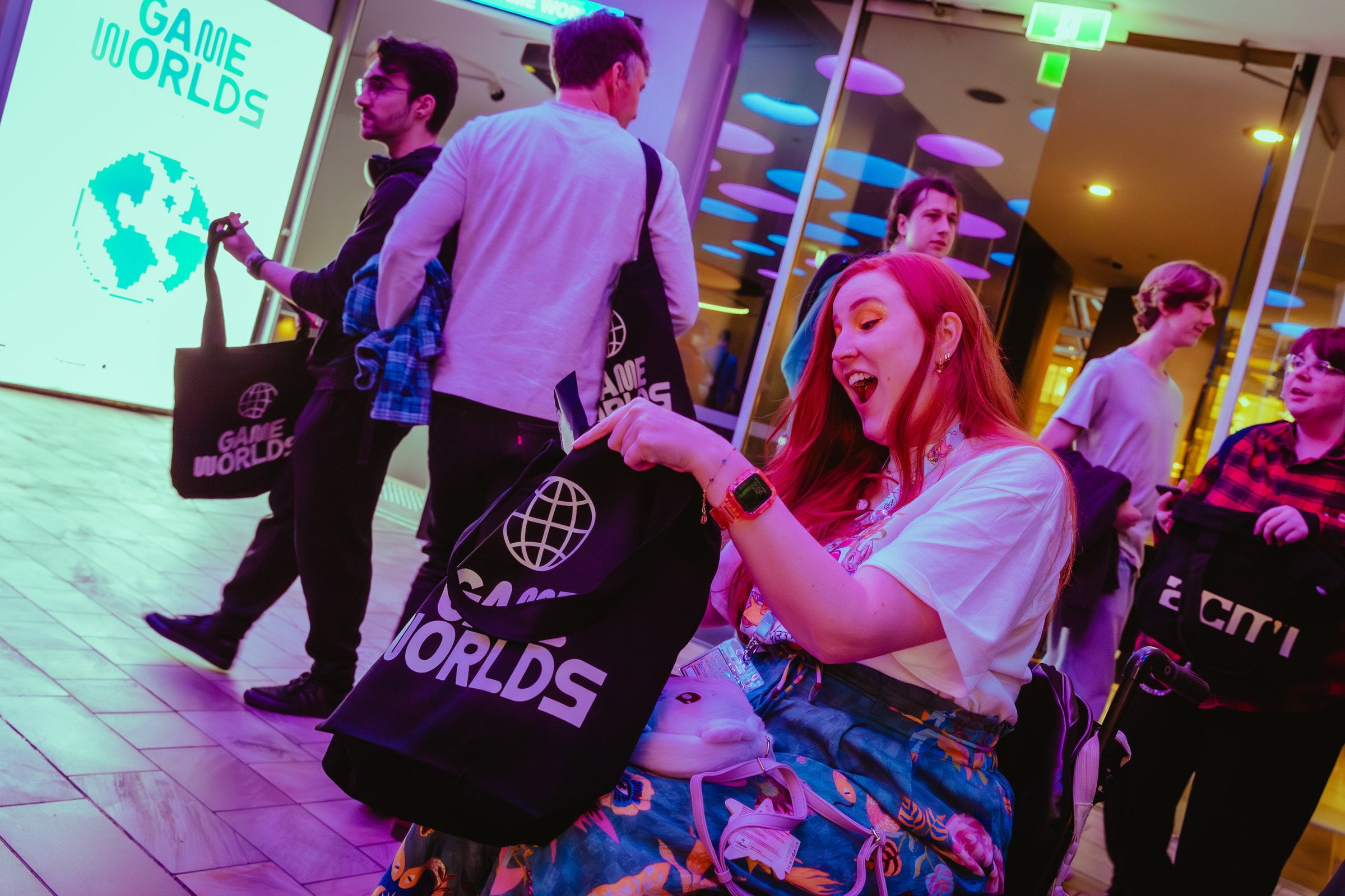 Guests at the Game Worlds player night at ACMI